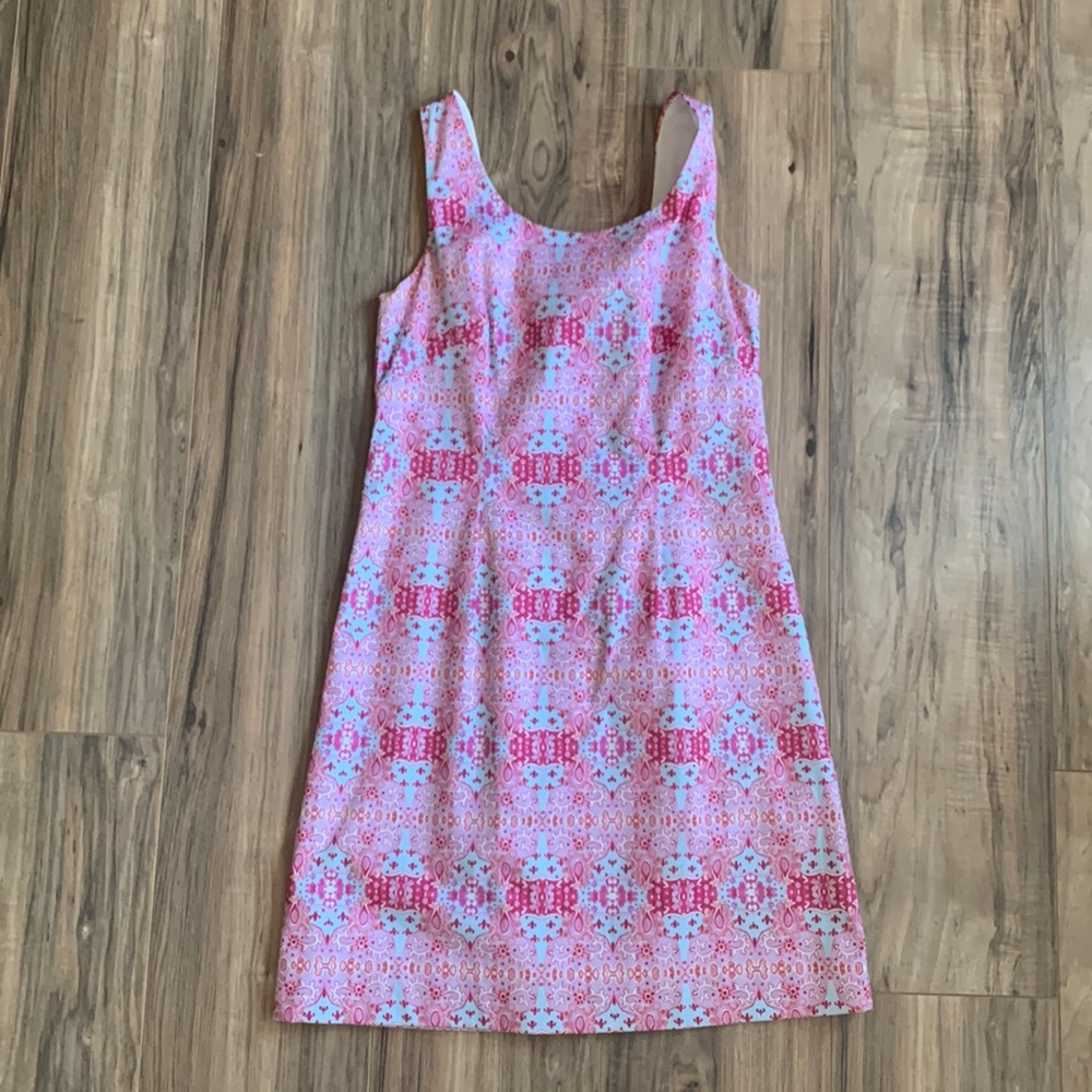 Kaeli smith mini dress pink and blue